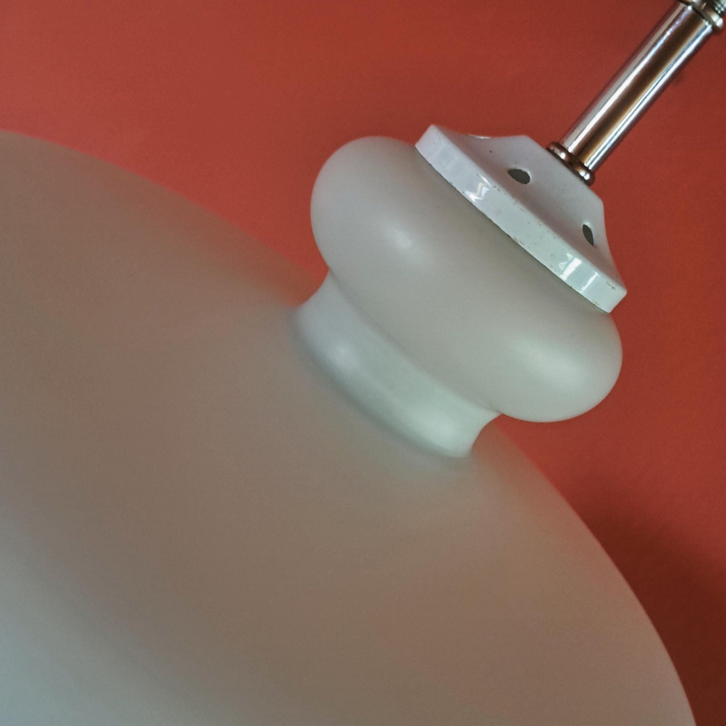 Vintage Clown Nursery Opaline Glass Pendant Light