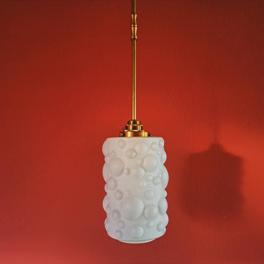Mid Century Opaline Bubble Glass Pendant Lights MULTIPLES AVAILABLE