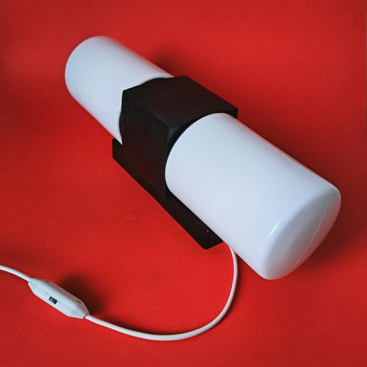 1950s Bakelite Opaline Glass Wall Lamp Sconces MULTIPLES AVAILABLE