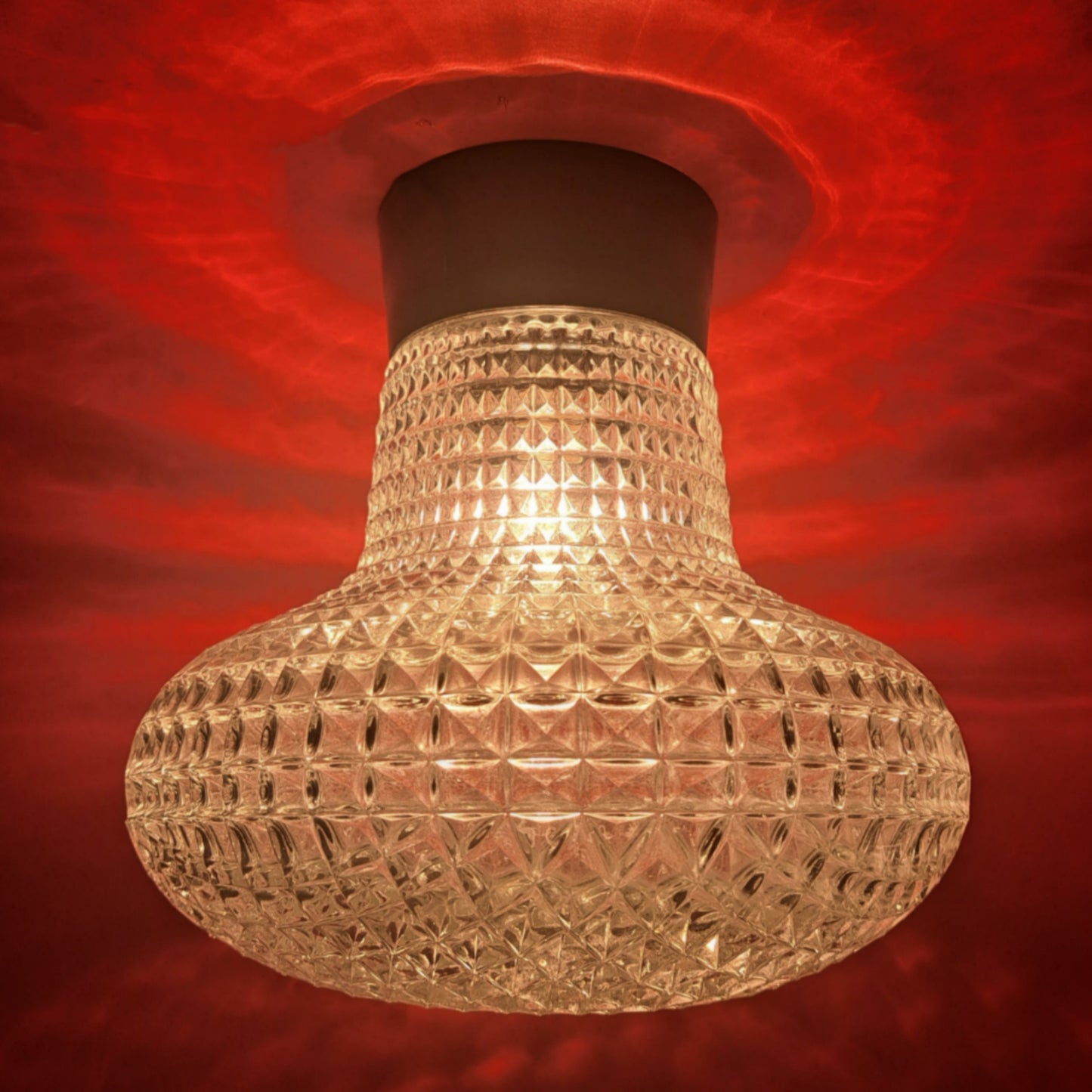 Bohemian Crystal Glass Ceiling Sconce Light